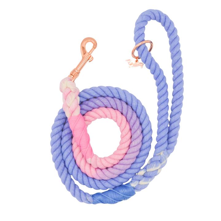 Dog Rope Leash, Pink/Purple