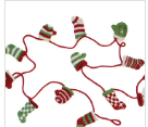 Festive Stocking and Mitten Garland