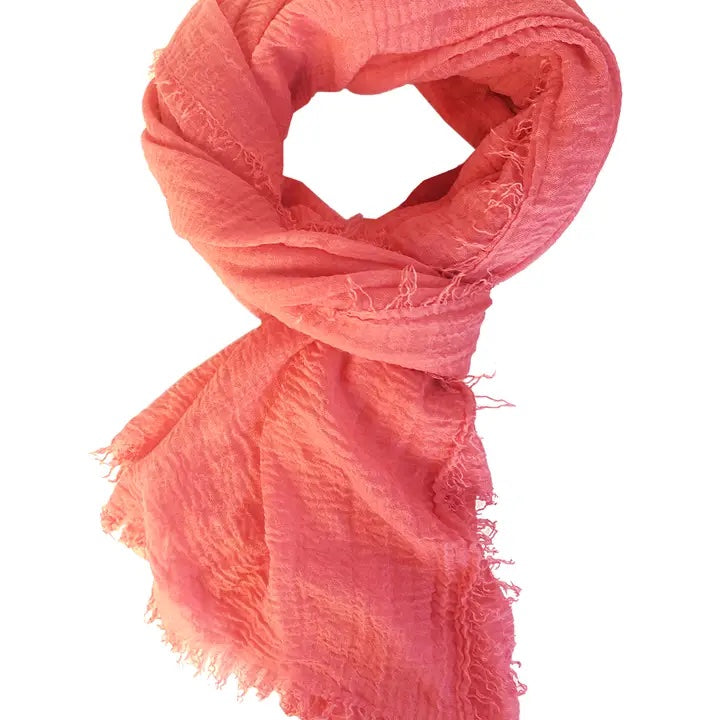 Lightweight hand-dyed scarf