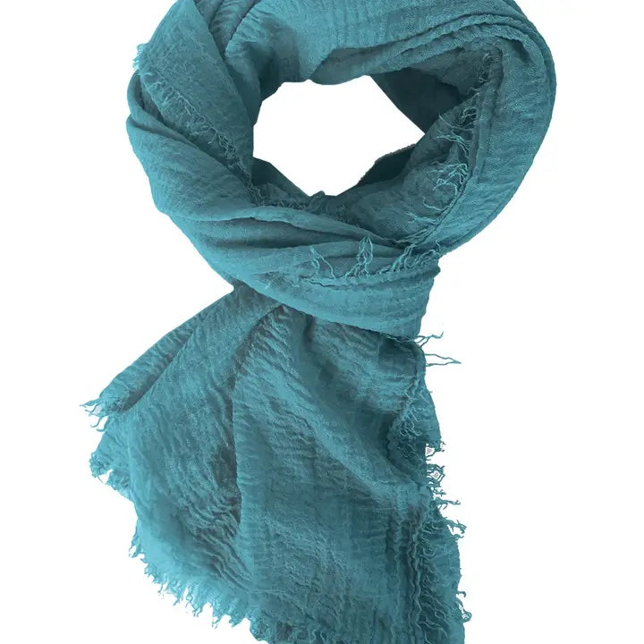 Lightweight hand-dyed scarf