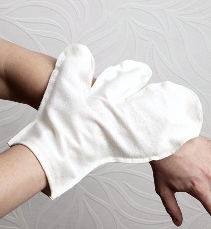 Raw Silk Massage Gloves