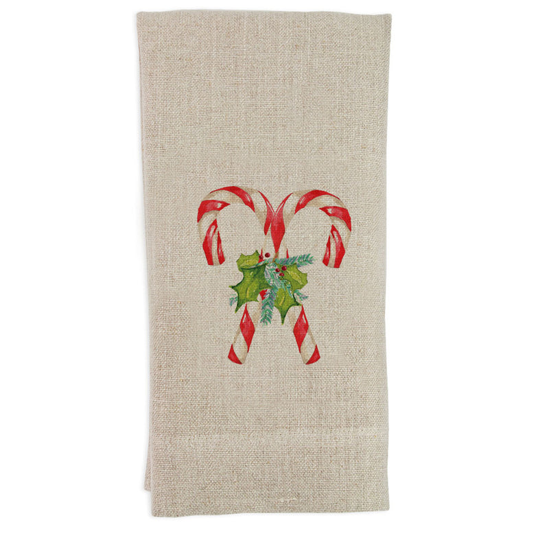 Candy Cane guest towel