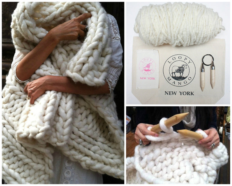 DIY Knitted Throw
